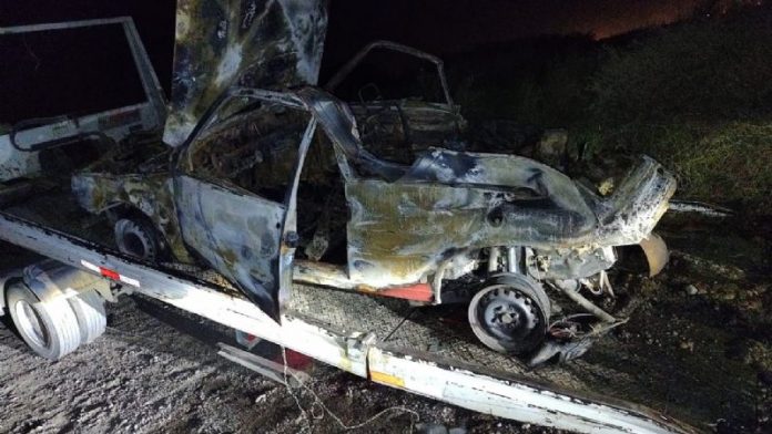 auto incendiado