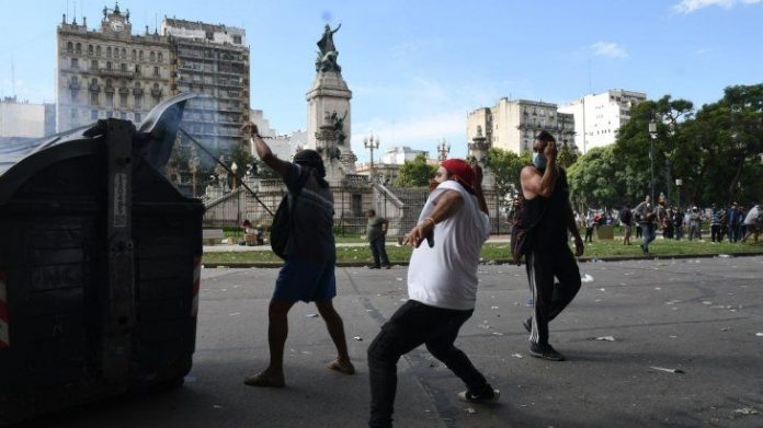 incidentes protesta fmi