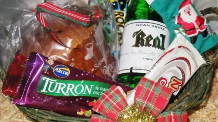 canasta navideña