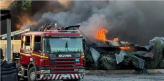 Incendio en planta de residuos en Chimbas: el Gobierno asegura que la empresa tenía habilitación vigente