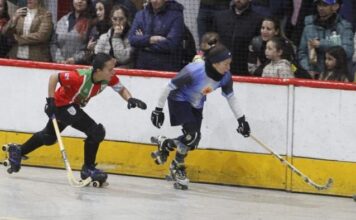 Las Águilas y la Sub 19 se despiden este martes en el Cantoni antes del Mundial Las Águilas, selección argentina femenina de hockey sobre patines, en imagen de 2026