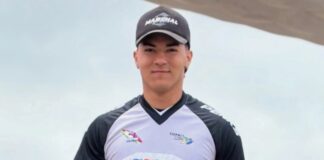 BMX en Rawson: Chanchy Molina ganó la final Championship del Iberoamericano, tras una caída de los ocho pilotos en la primera curva