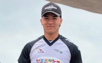 BMX en Rawson: Chanchy Molina ganó la final Championship del Iberoamericano, tras una caída de los ocho pilotos en la primera curva
